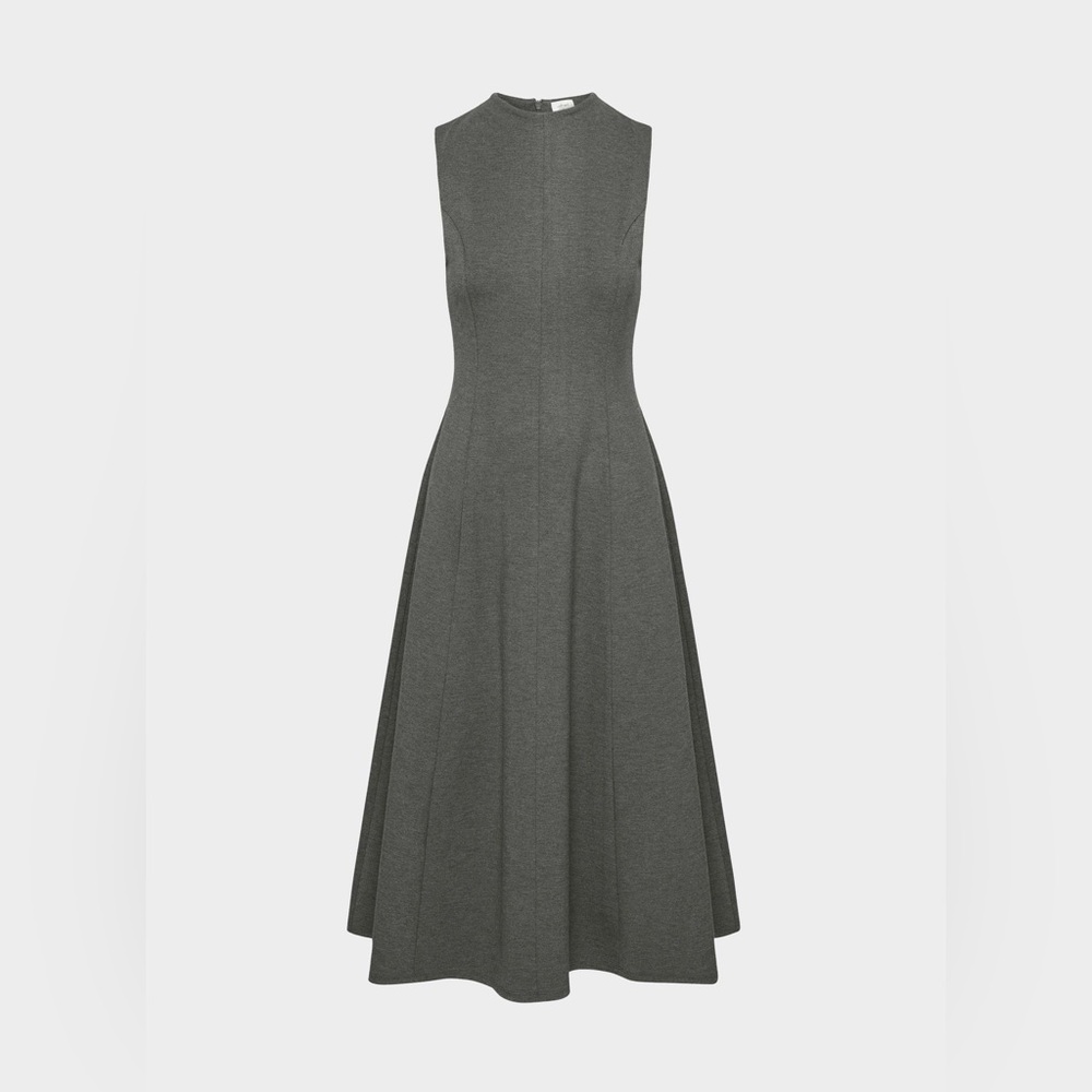 Aritzia Wilfred Ponteflex Ruth Dress in Heather Charcoal Size 8 NWT Lawyer - Picture 8 of 16